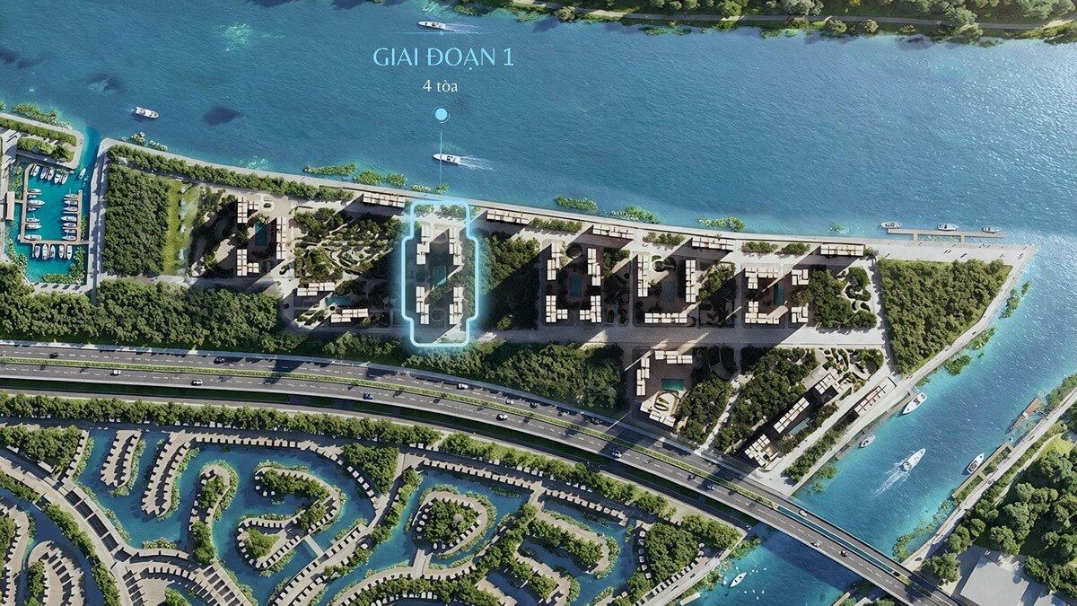 Sơ đồ giai đoạn 1 The Harbor Skyline — 4 tòa đầu tiên